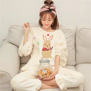 GIRL FLEECE PAJAMAS SETS -SIZE 0-2